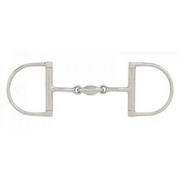 5.5" Oval mouth 3 pc Dee 14 mm snaffle -CLEARANCE