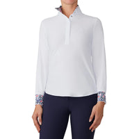 Ovation Jorden DX Show Shirt LS White/Zebra