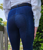 RHC Denim Pull On Full Silicone Seat Breech