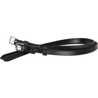 Black Leather Spur Straps