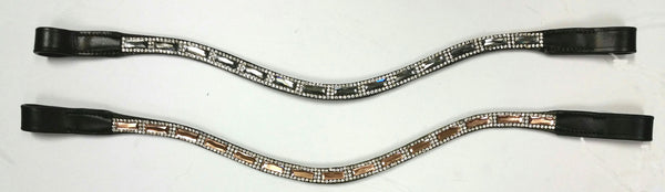 Classic Brow Bands-Clear Square Crystals Relaxed