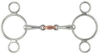2 Ring Copper Oval French Link Gag
